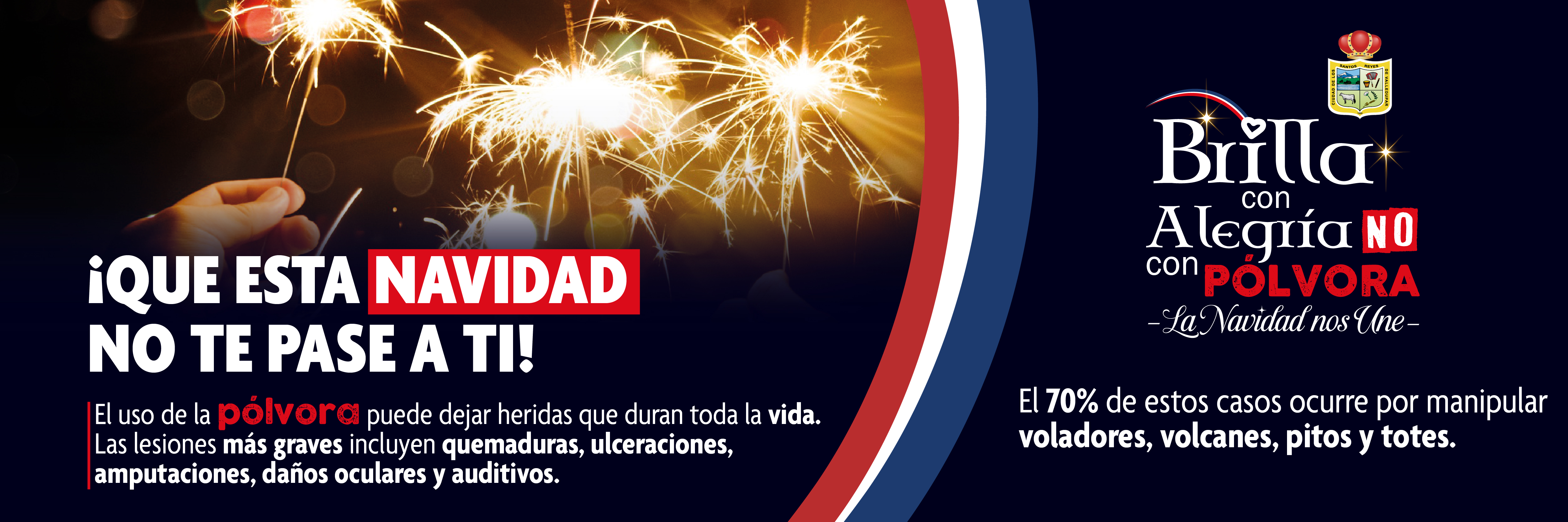 Brilla con alegría no con pólvora